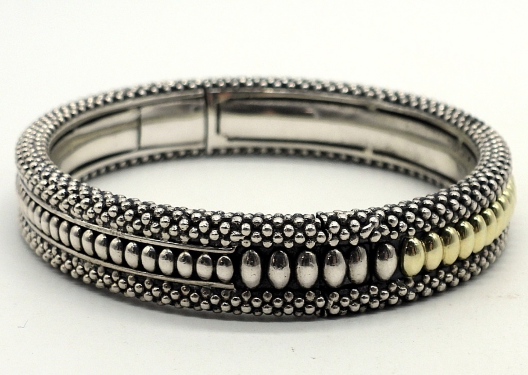 Lagos Caviar Sterling & 18k Bracelet