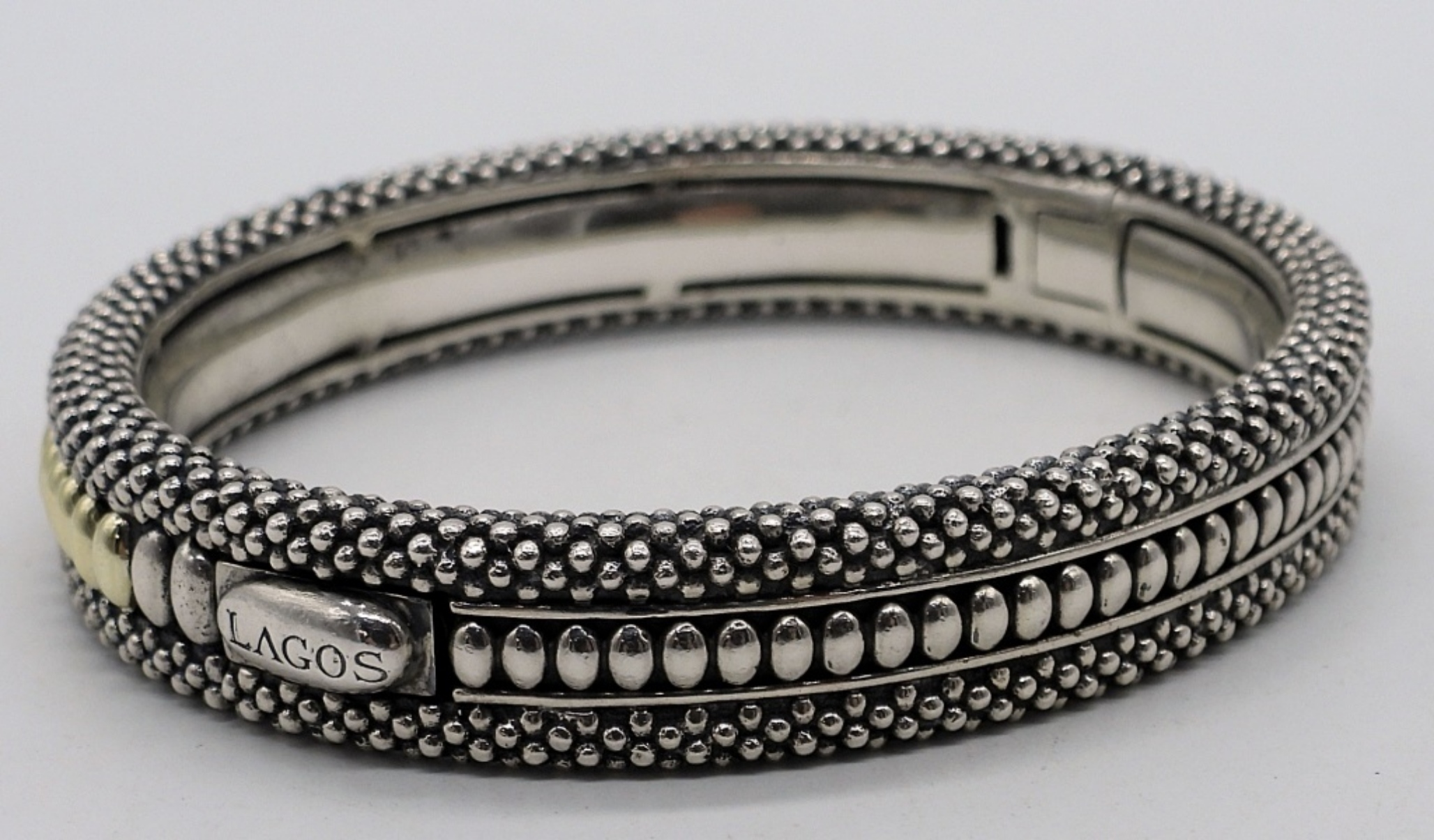 Lagos Caviar Sterling & 18k Bracelet