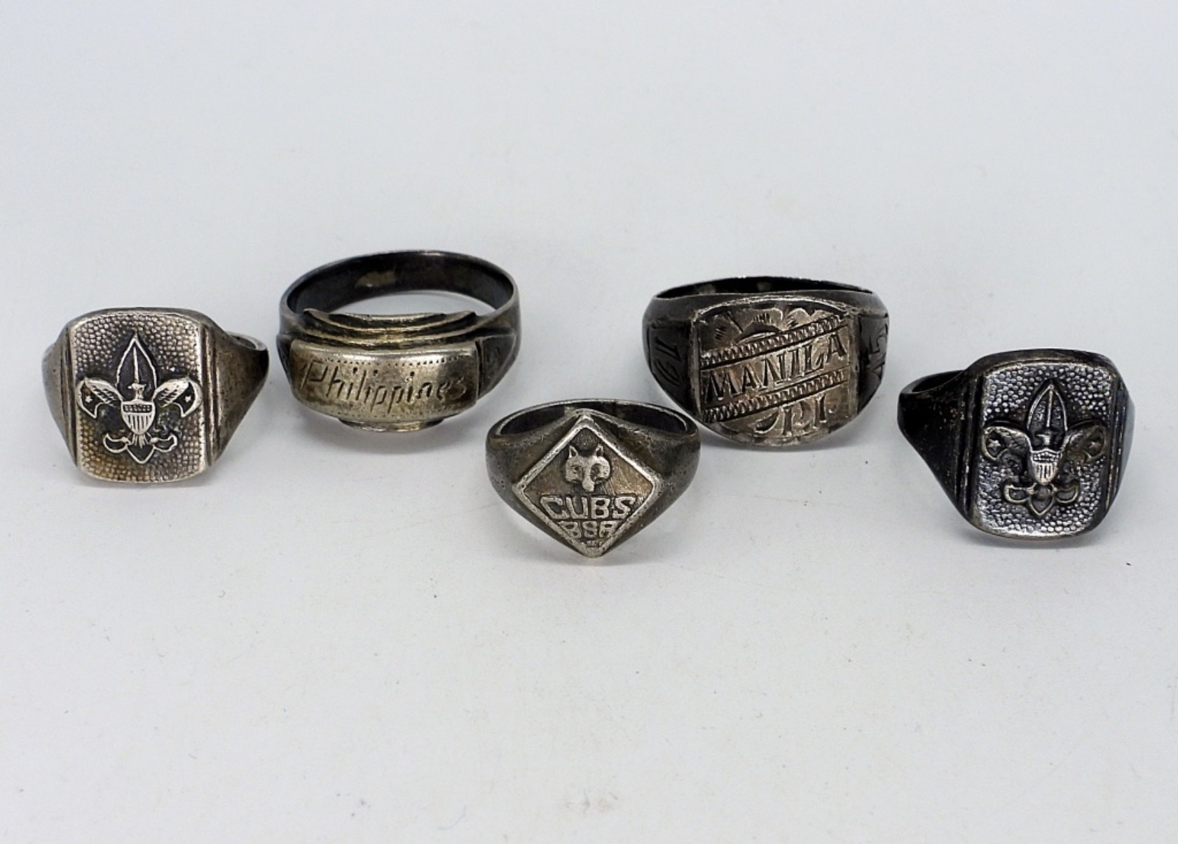 5 Sterling Rings, Boy Scouts, Manila & More