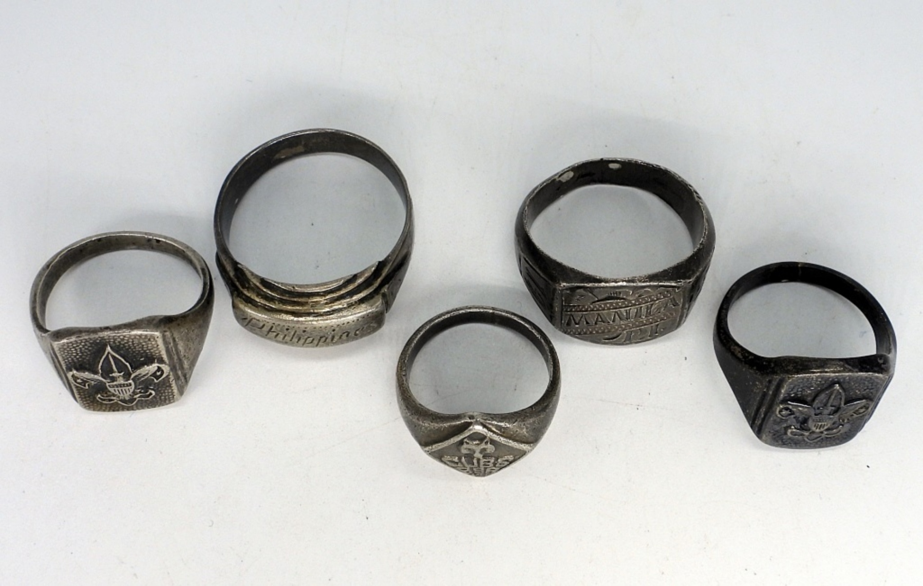 5 Sterling Rings, Boy Scouts, Manila & More