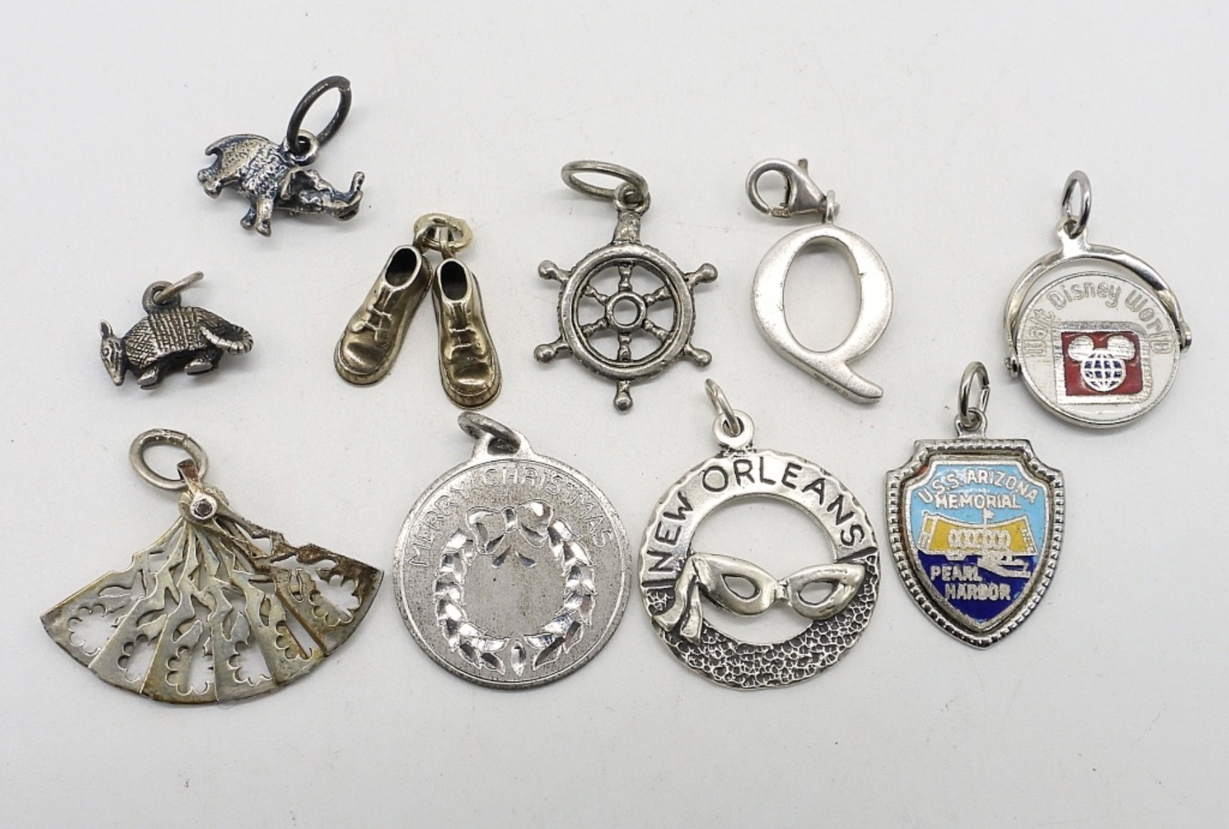 10 Vintage Sterling Charms