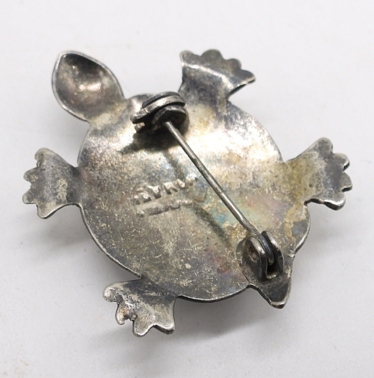 2 Alpaca Sterling Abalone Pins