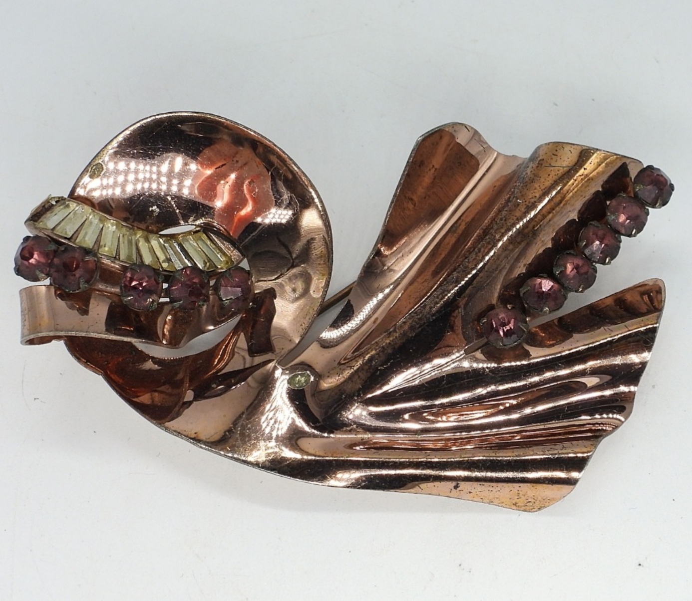 "Sterling by Glamour" Rhinestone Brooch