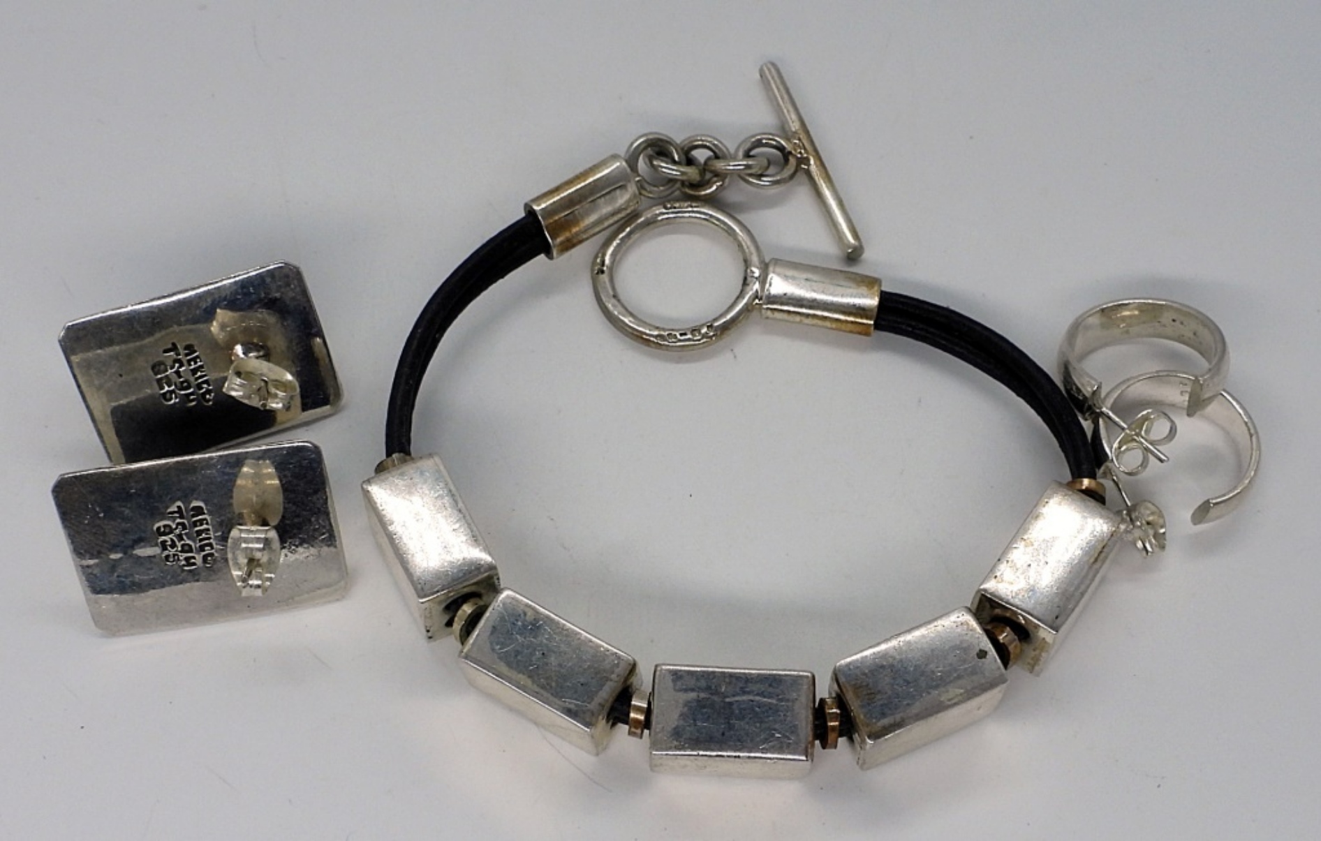 Vintage Taxco Bracelet & Earrings