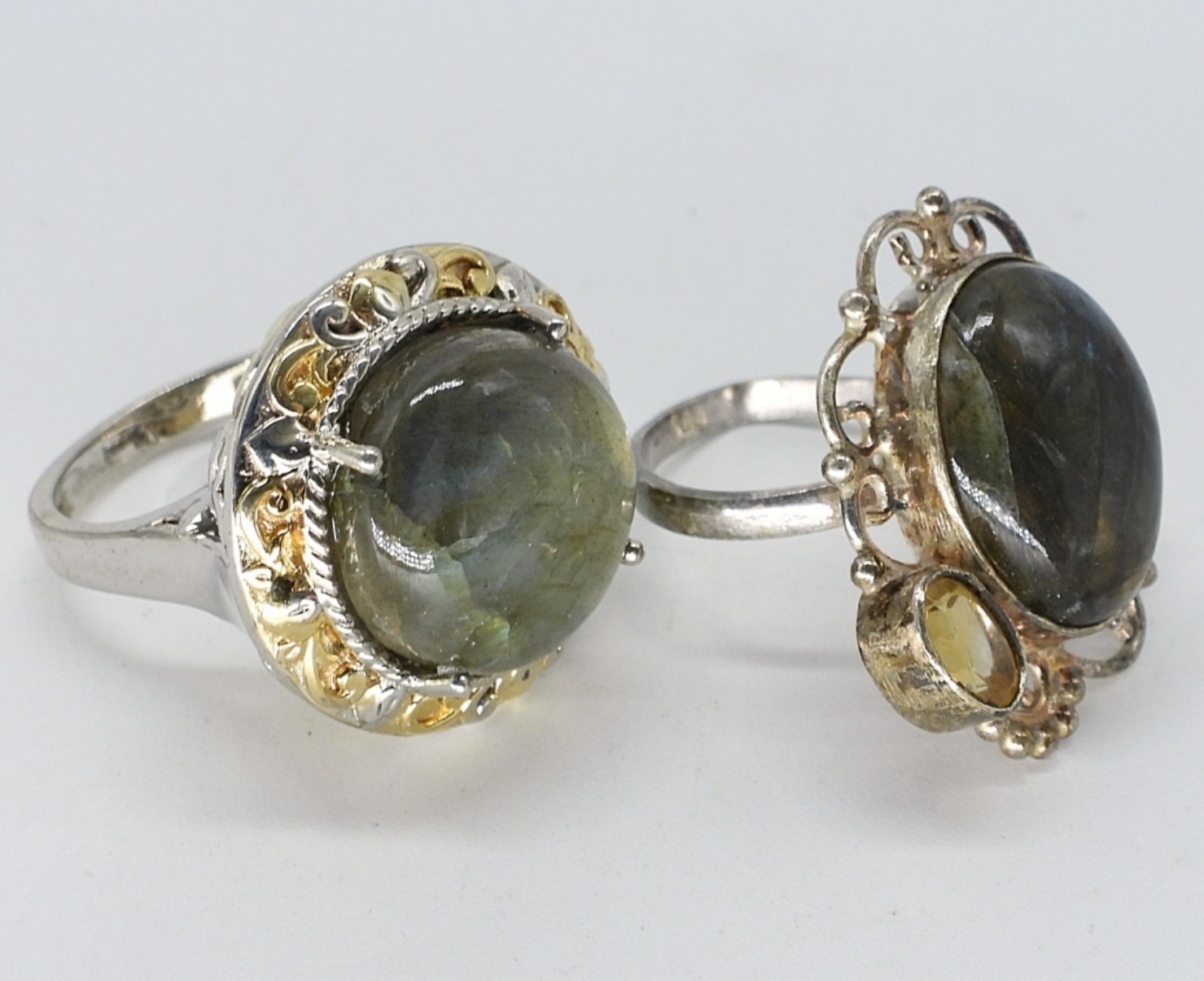 Sterling Labradorite Rings and Necklace