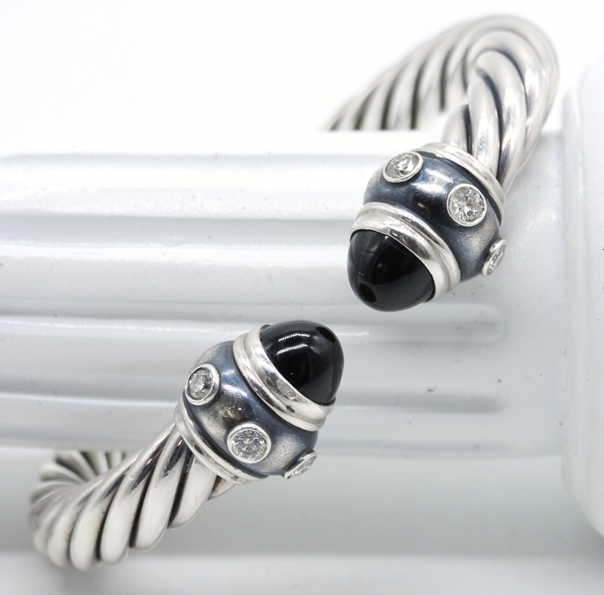 David Yurman Diamond 925 Cable Bracelet