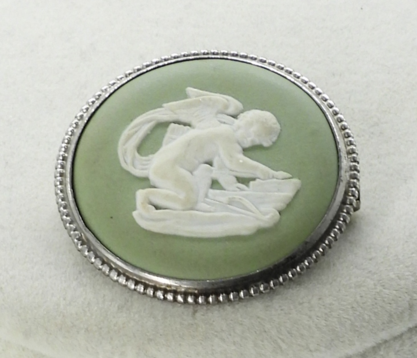 Wedgwood Brooch & Vintage Watch Necklace