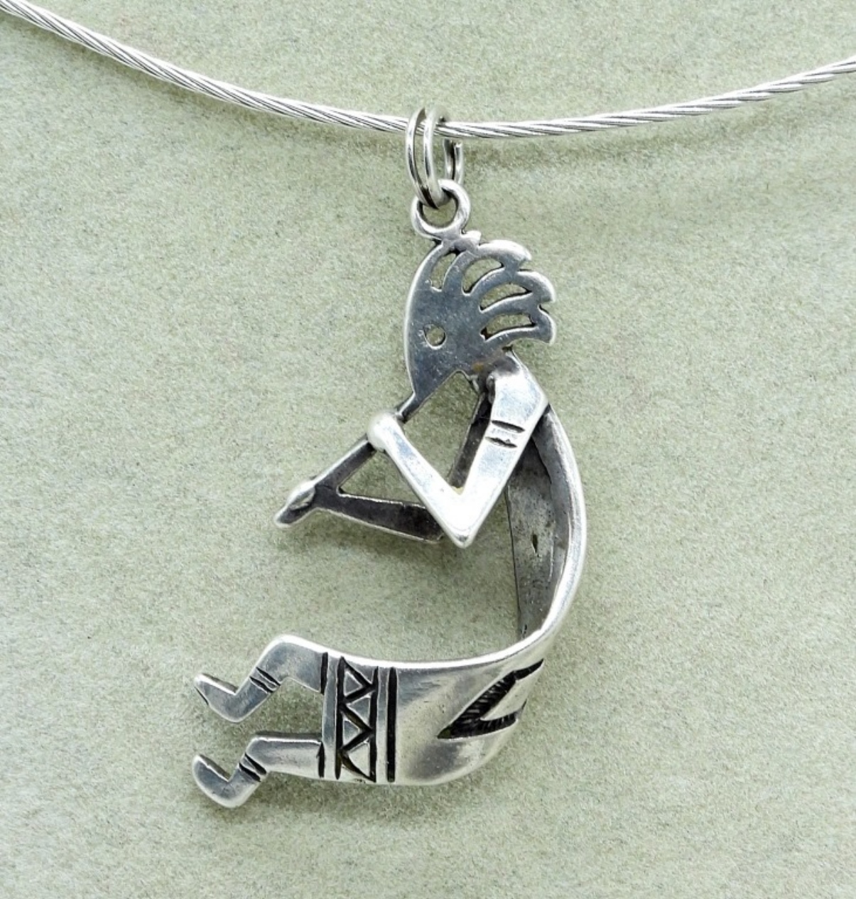 Kokopelli Necklace & Turquoise Cuff Bracelet