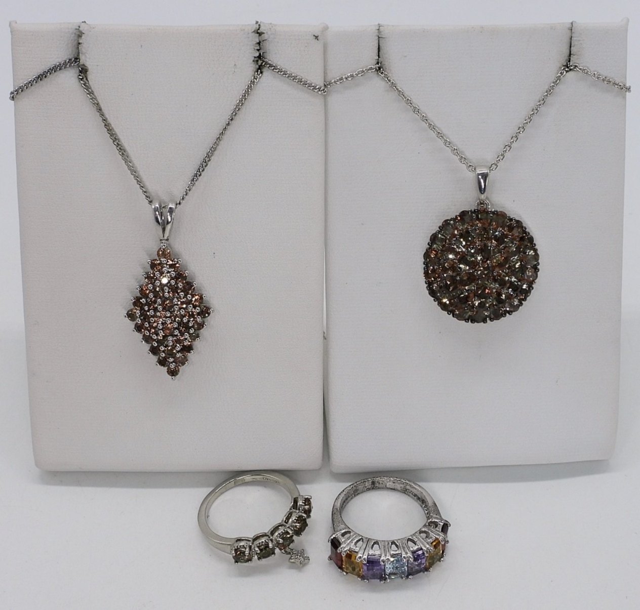 Smokey Quartz 925 Necklaces & Rings