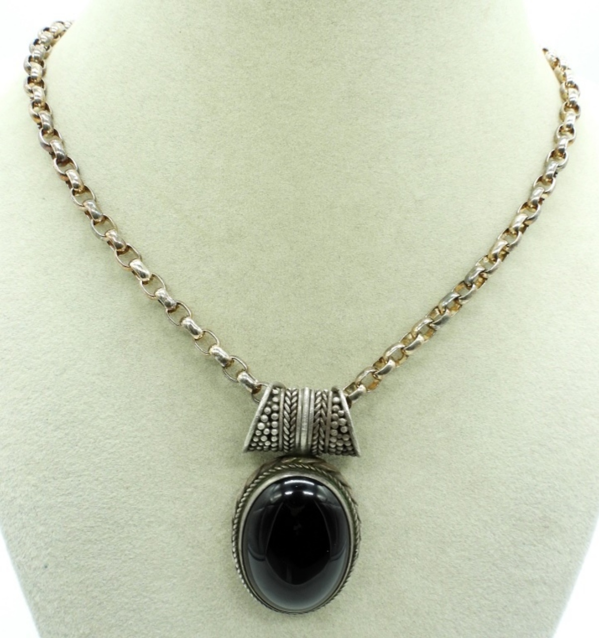 Vintage Black Onyx Necklace
