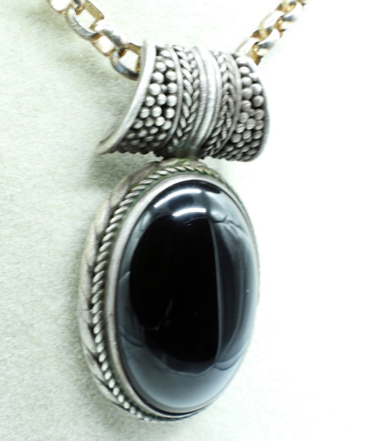 Vintage Black Onyx Necklace