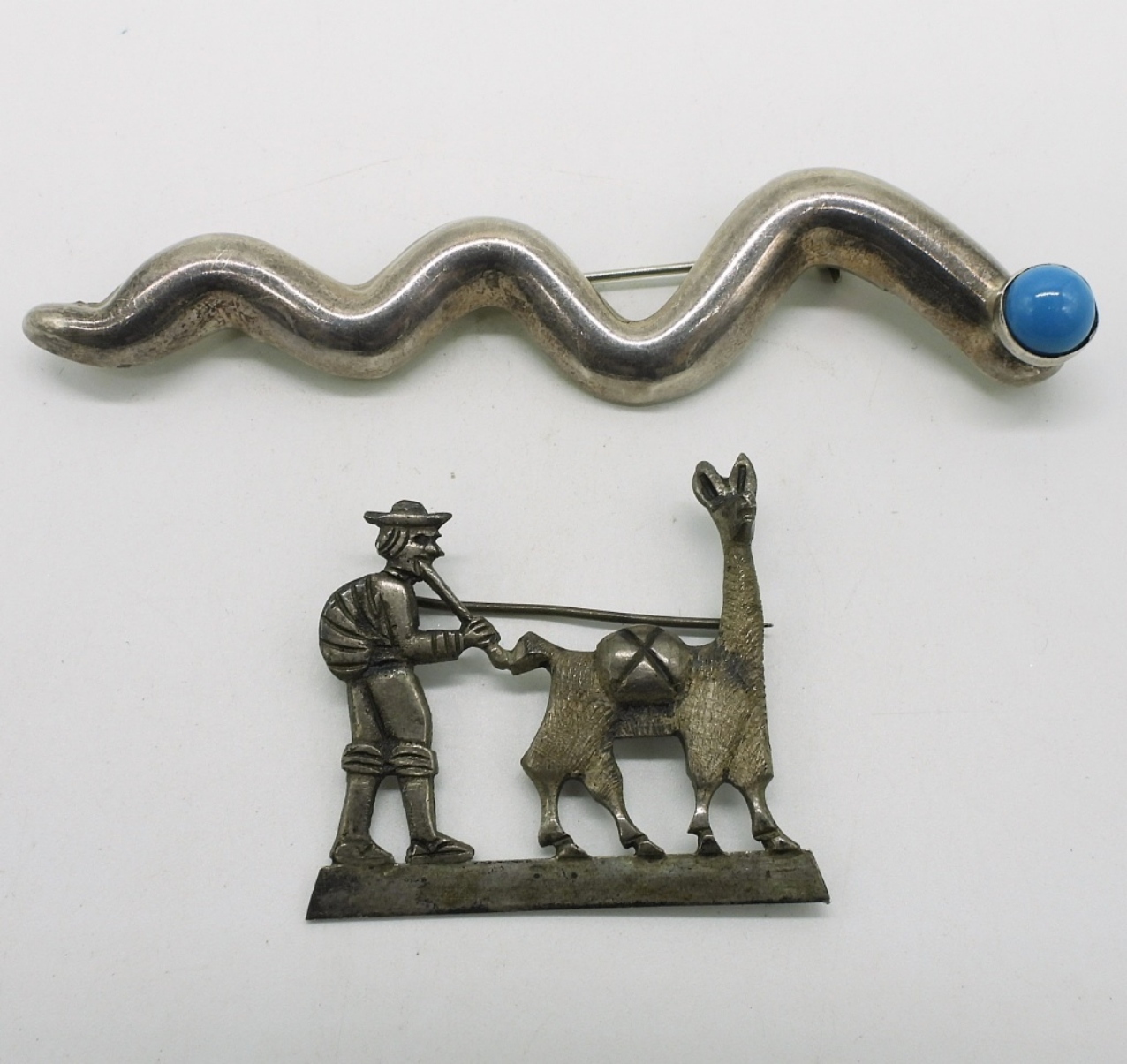 Two Vintage Sterling Brooches