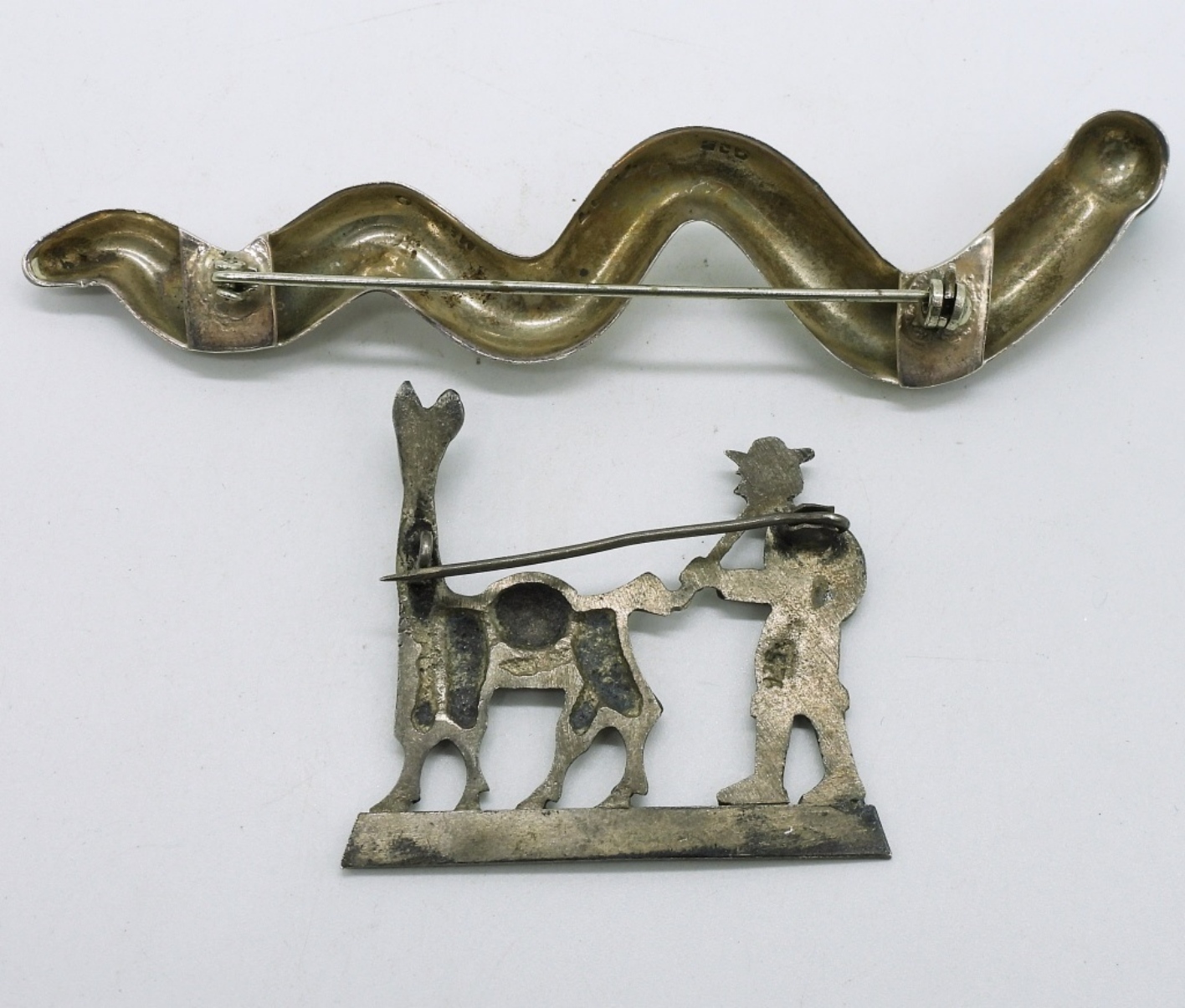 Two Vintage Sterling Brooches