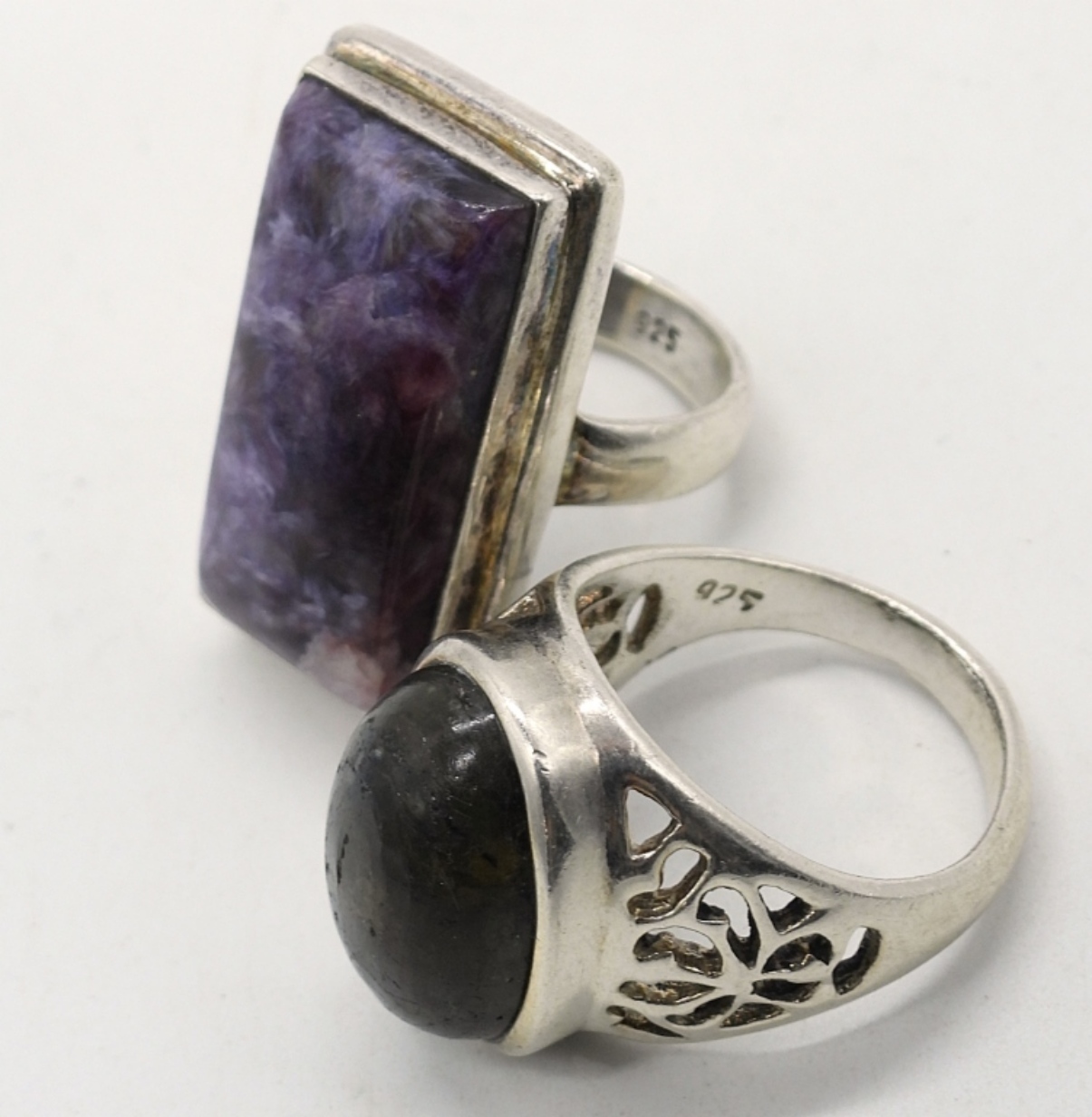 4 Beautiful Sterling Gemstone Rings