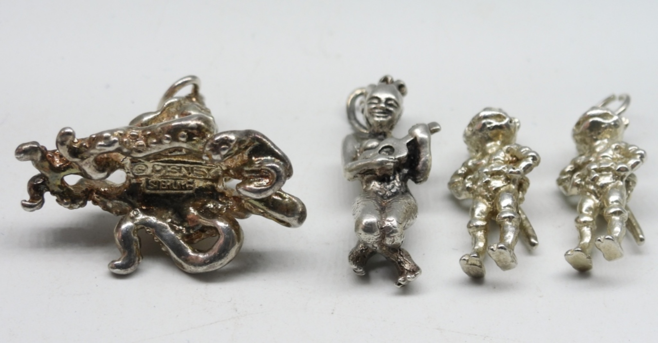 4 Sterling Character Pendants