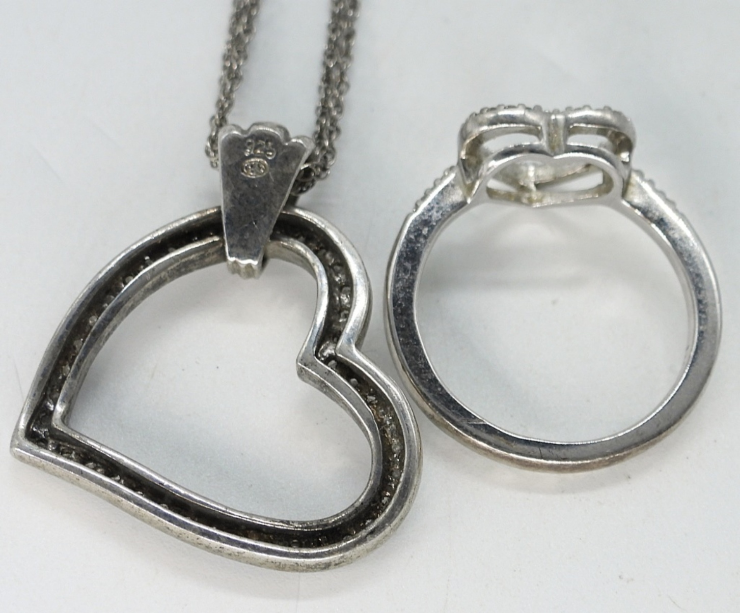 Diamond Infinity Hearts 925 Set