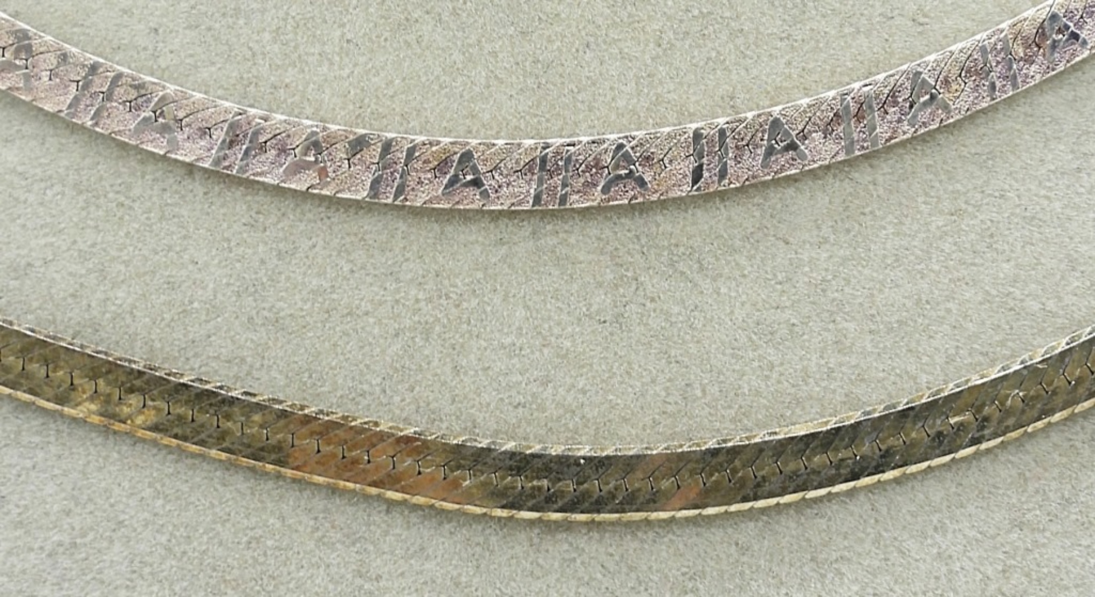 Sterling Herringbone Chains & Bracelet