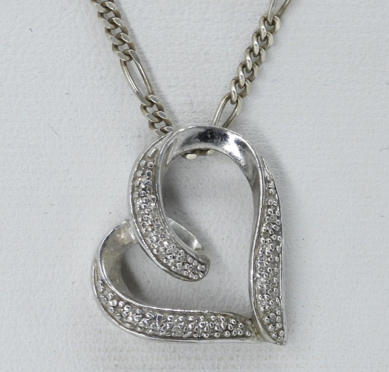 Diamond 925 Gold Tone Ring & Necklace