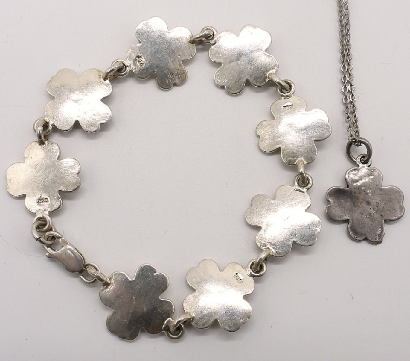 Dogwood Flower 925 Necklace & Bracelet