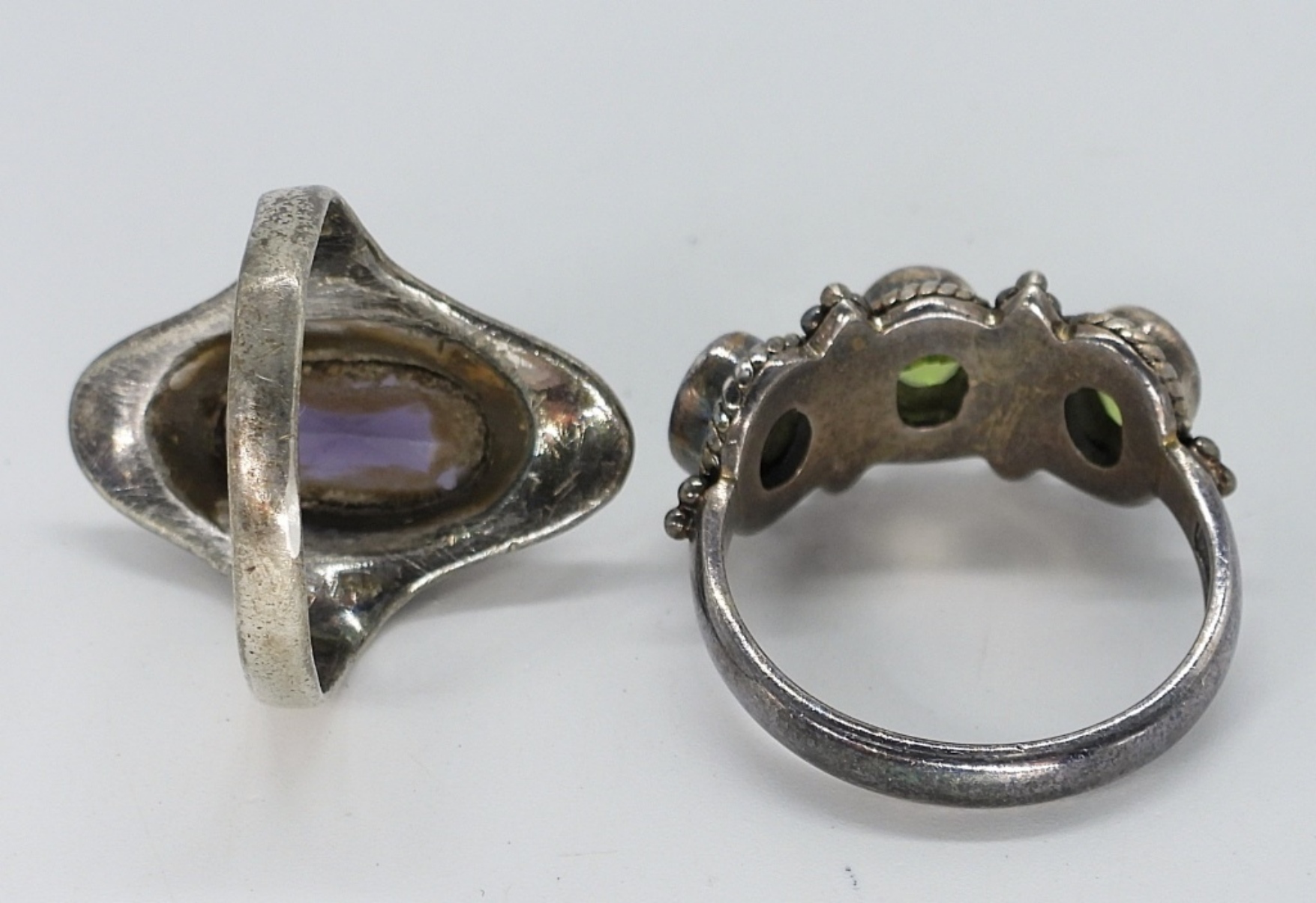 4 Sterling Fashion Gemstone Rings