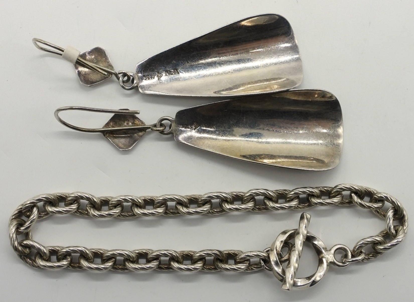 Sterling Earrings and Bracelet