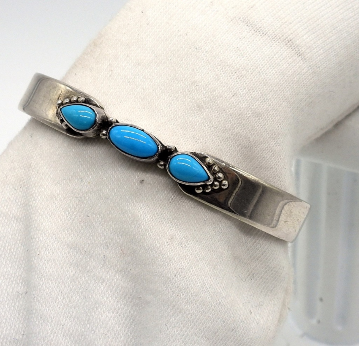 G. Yazzie Sterling Turquoise Cuff Bracelet