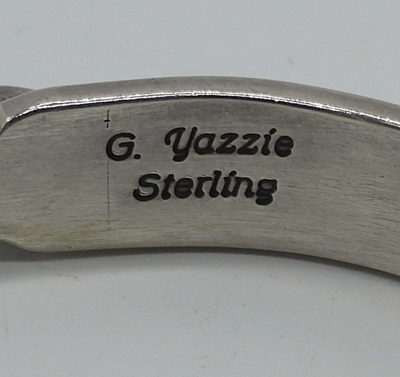 G. Yazzie Sterling Turquoise Cuff Bracelet