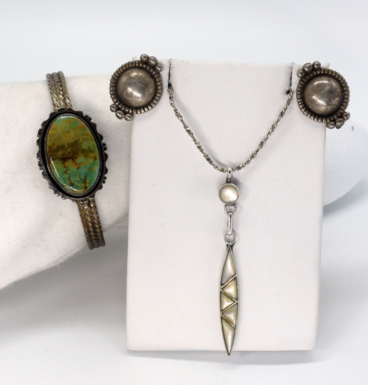 Native American Green Turquoise Cuff & More