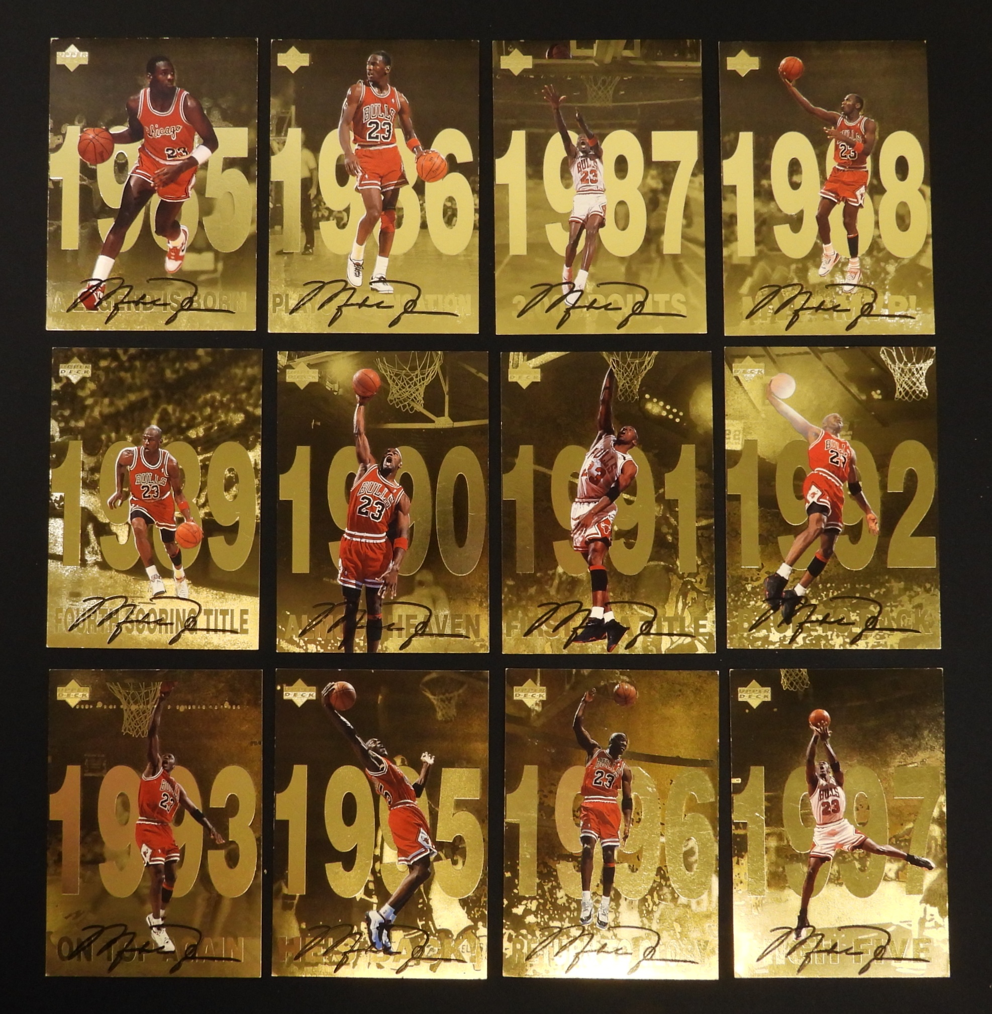 1990s Michael Jordan Trading Cards Lot 12 Cards
