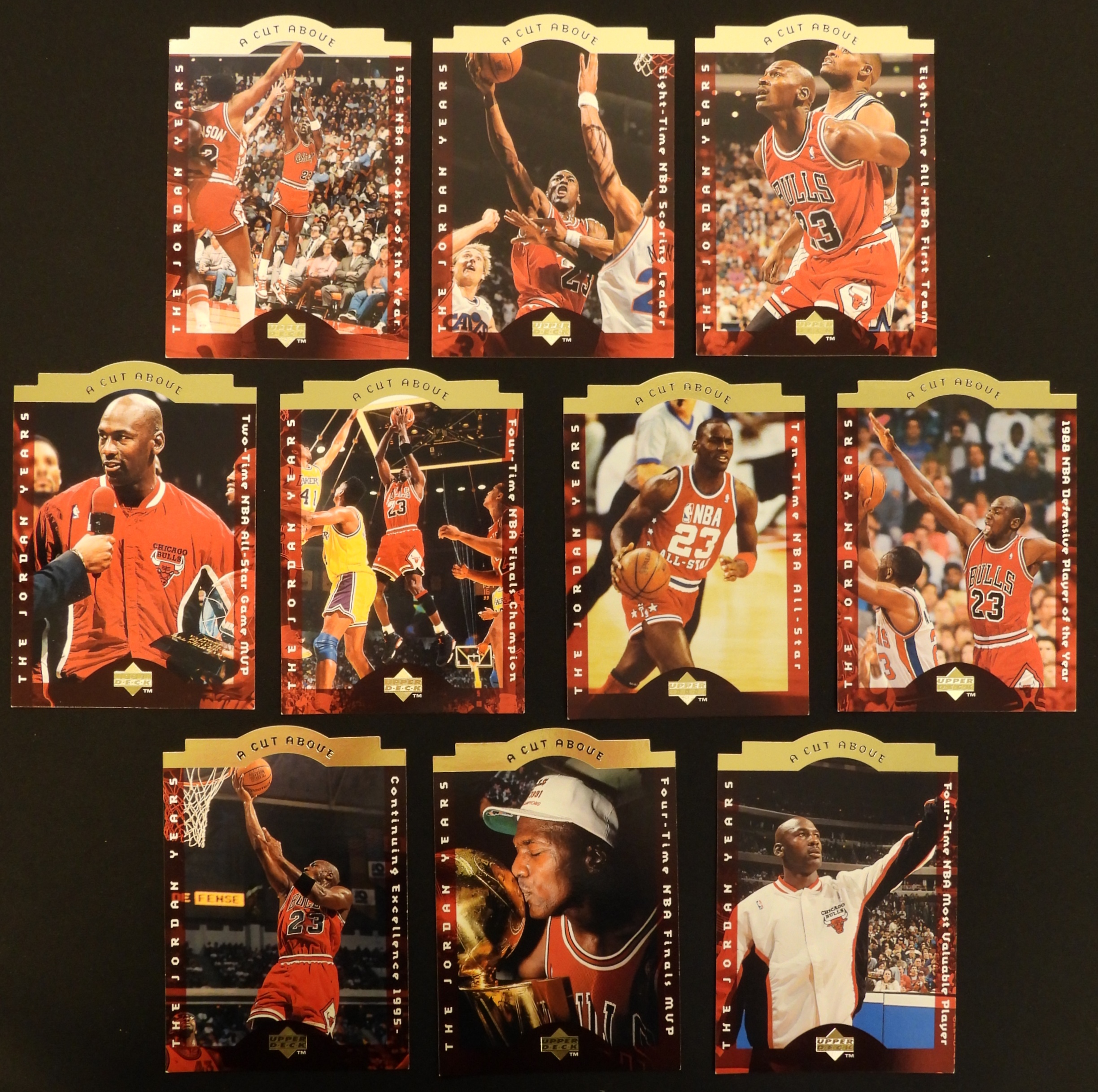 1990s Michael Jordan Upper Deck All-Cut About Card