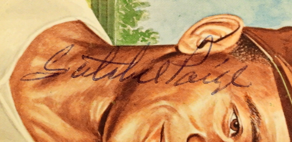 1953 Satchel Paige Signed Topps Reprint Card, JSA