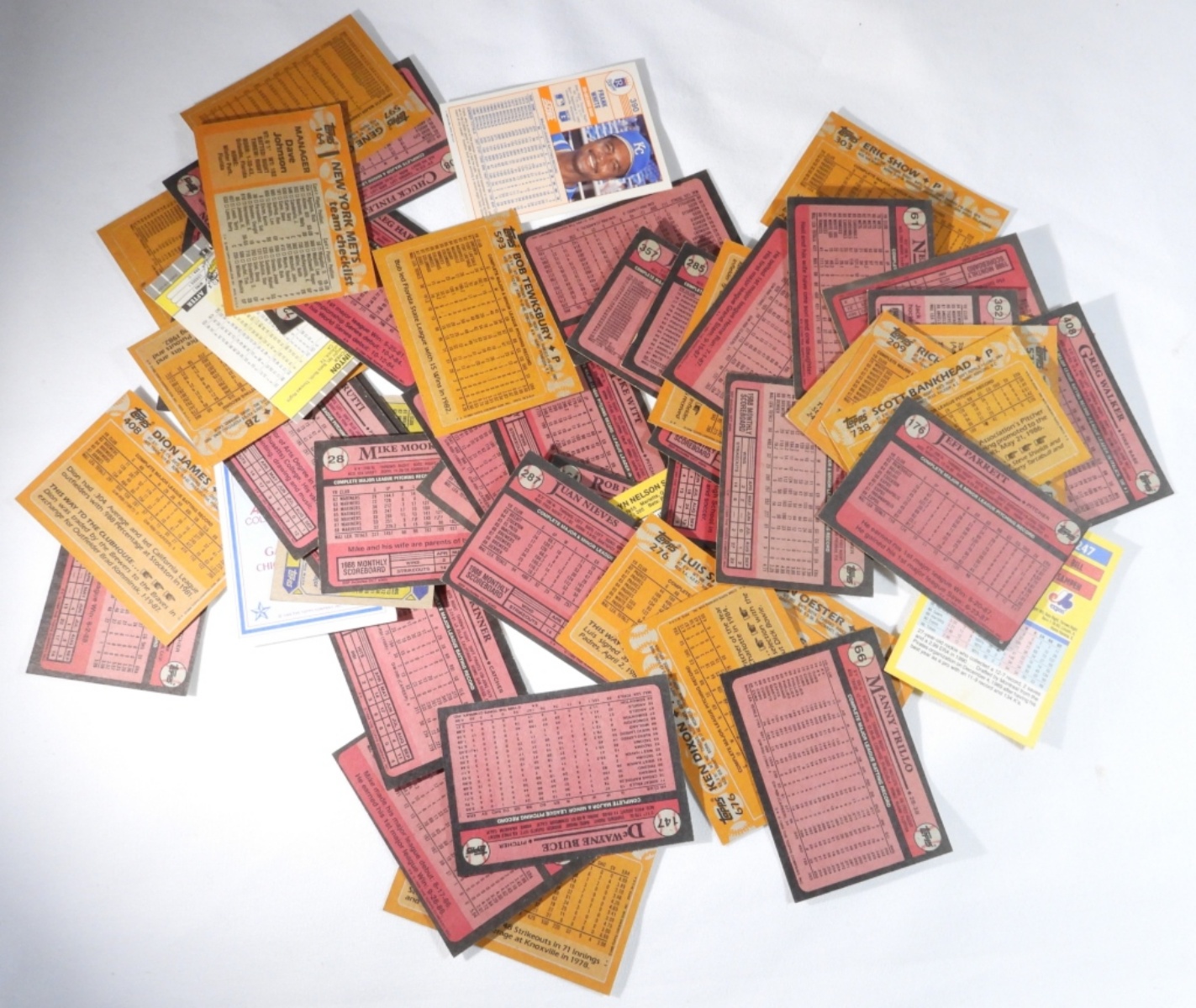 Lot of 50+ Baseball Cards, 1987-1990s