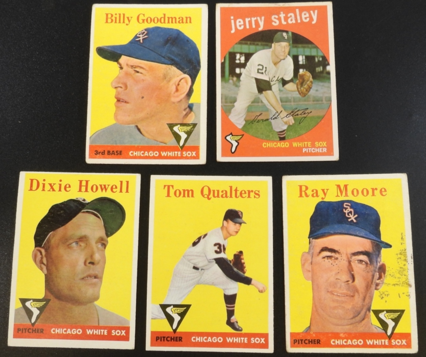 1950s Chicago White Sox Baseball Cards Lot 5 Cards