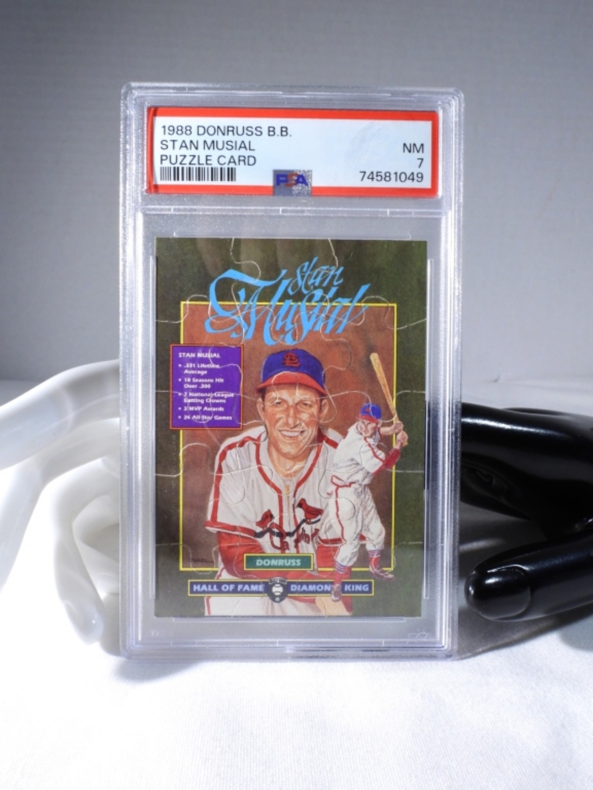 PSA NM 1988 Donruss Stan Musial Puzzle Card