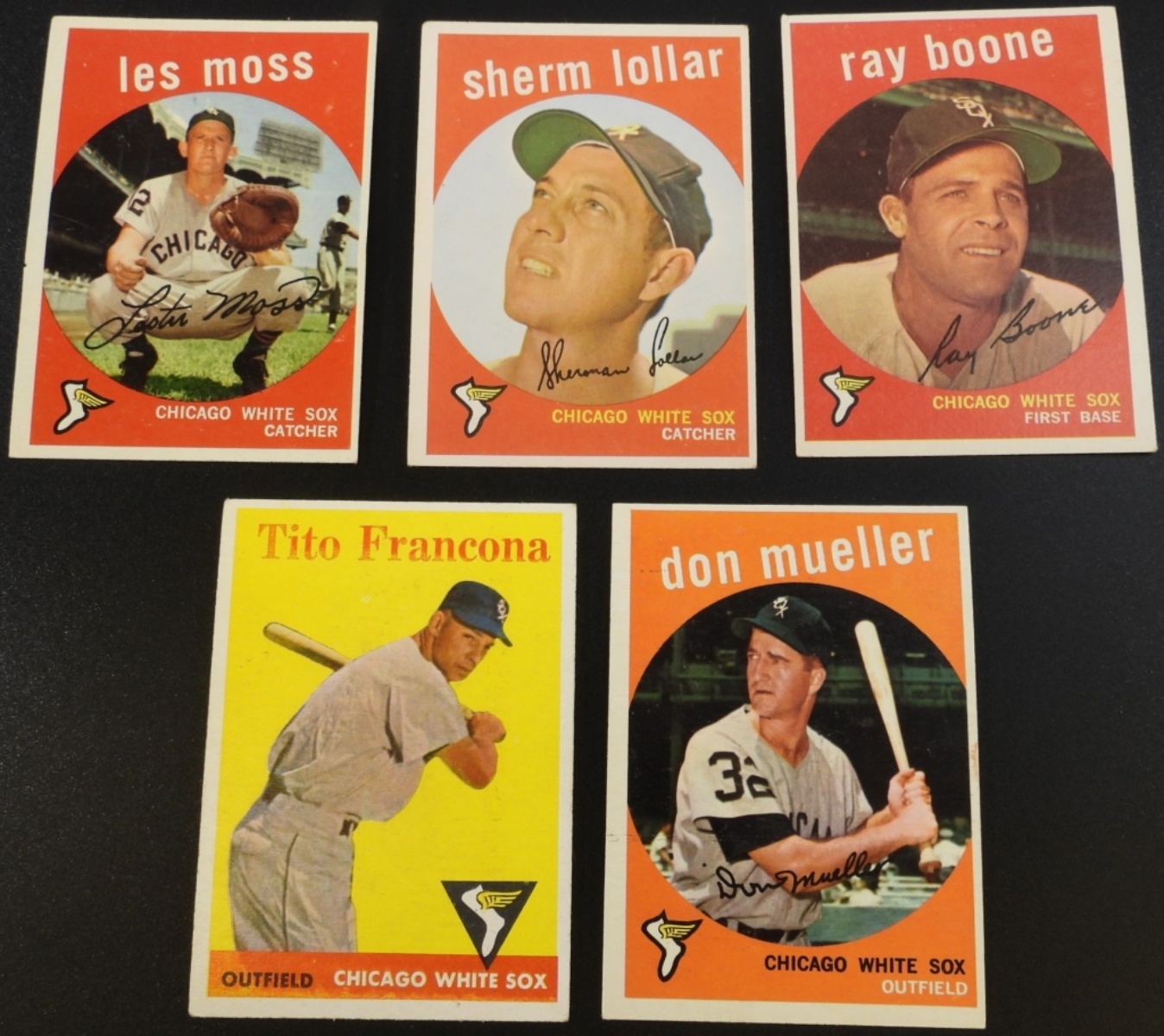 1950s Chicago White Sox Card Lot, 5 Cards