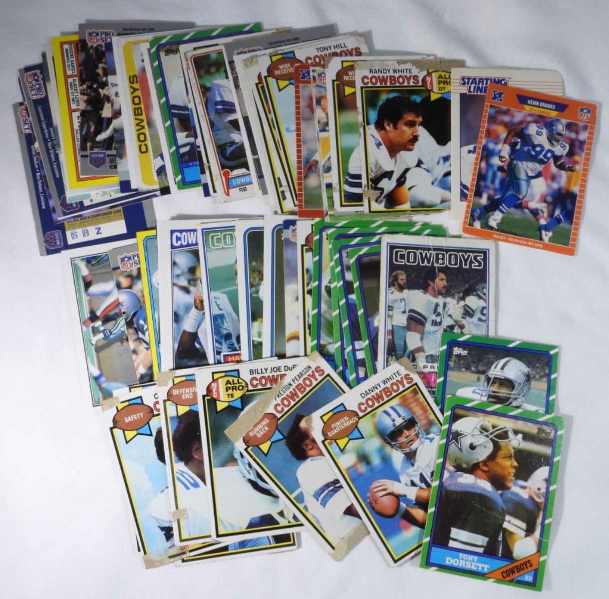 50+ Dallas Cowboys Trading Cards, Mixed Vintage
