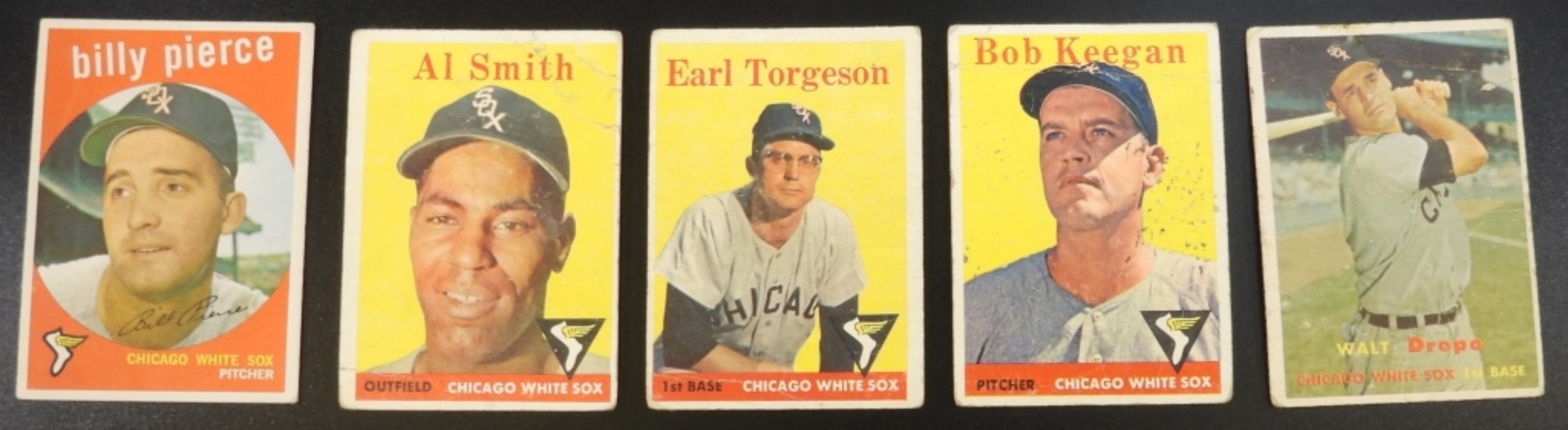 1950s Chicago White Sox Baseball Cards Lot of 5