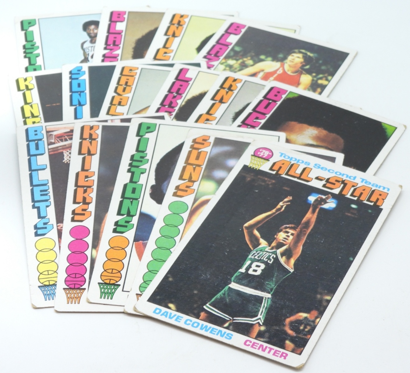 1970s Topps Basketball Large Cards Lot, 16 Cards