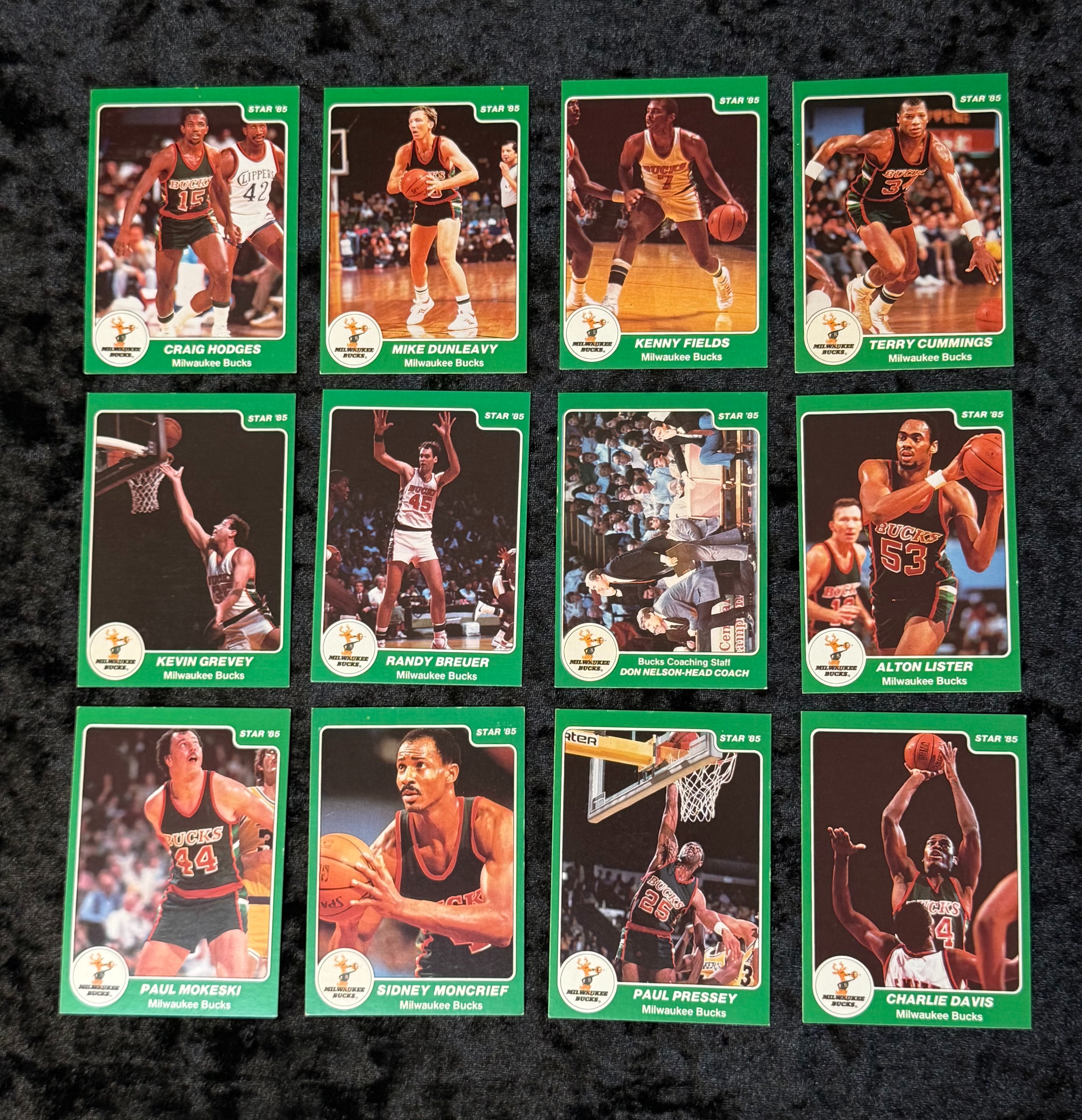 Star 1985 Milwaukee Bucks Basketball Cards,