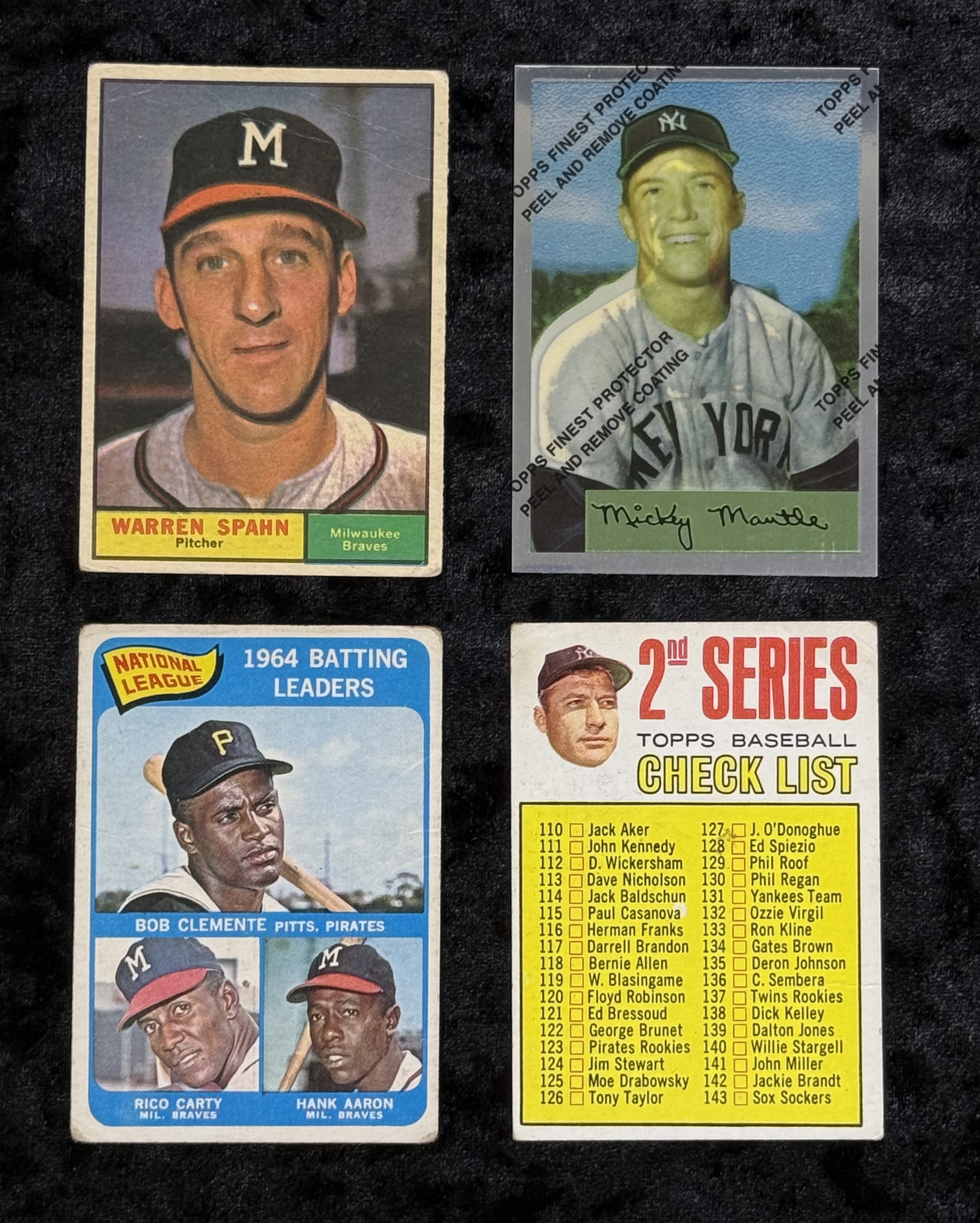 Mixed Baseball Card Lot, 1996 & 60s