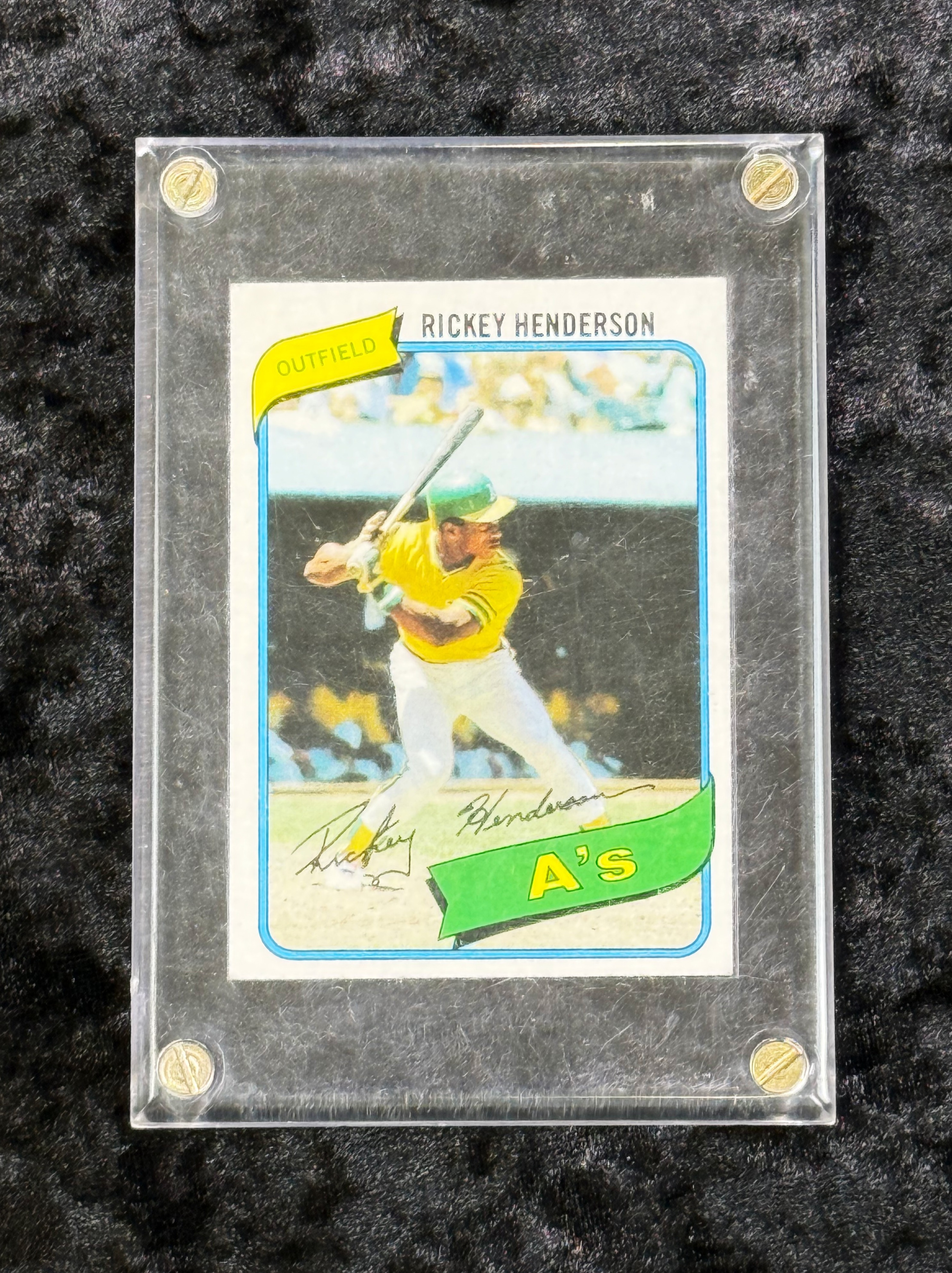 1980 Topps Rickey Henderson Rookie Card #482