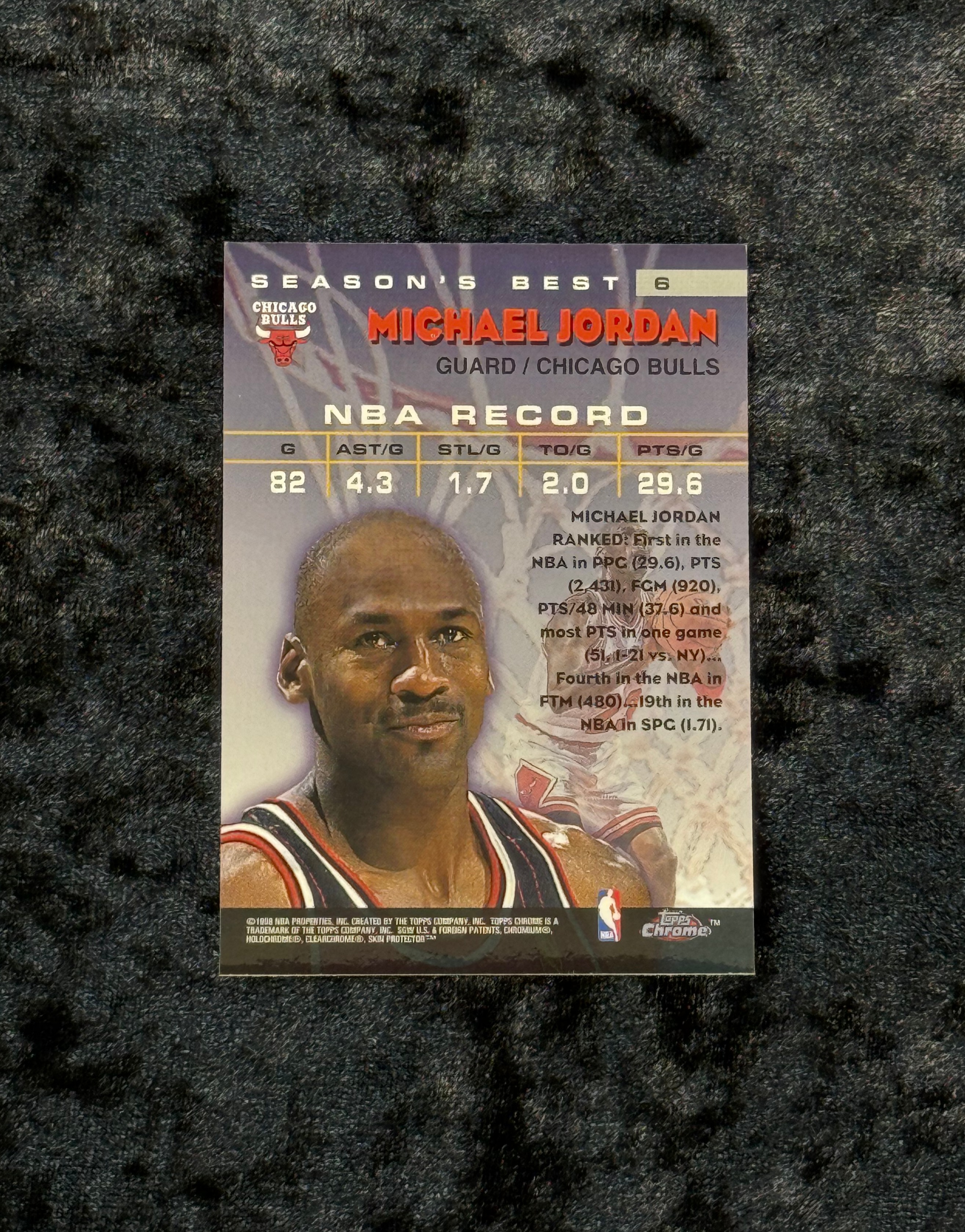 1998 Topps Michael Jordan Shooting Stars #6