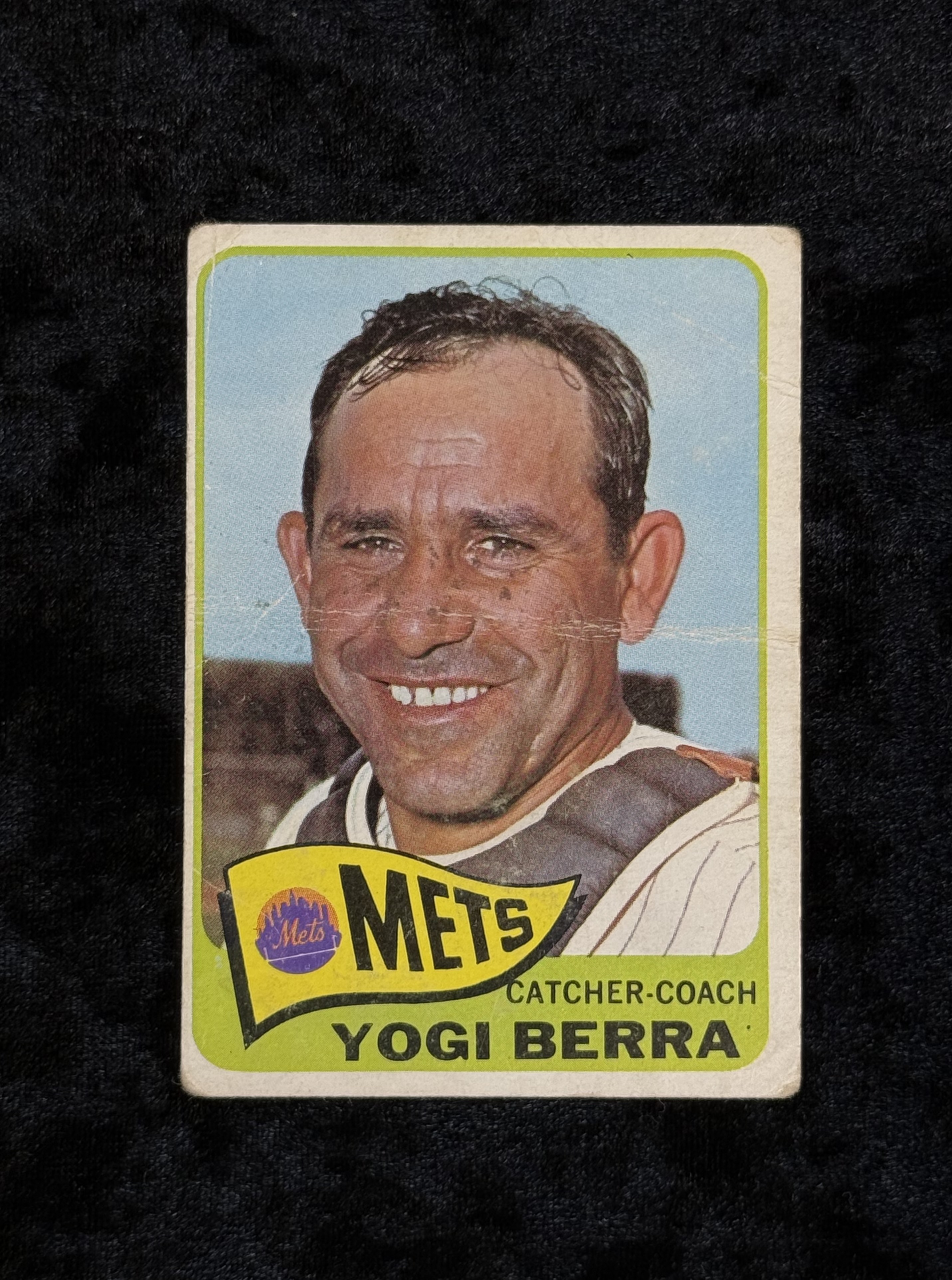 1965 Topps Yogi Berra #470 New York Mets Card