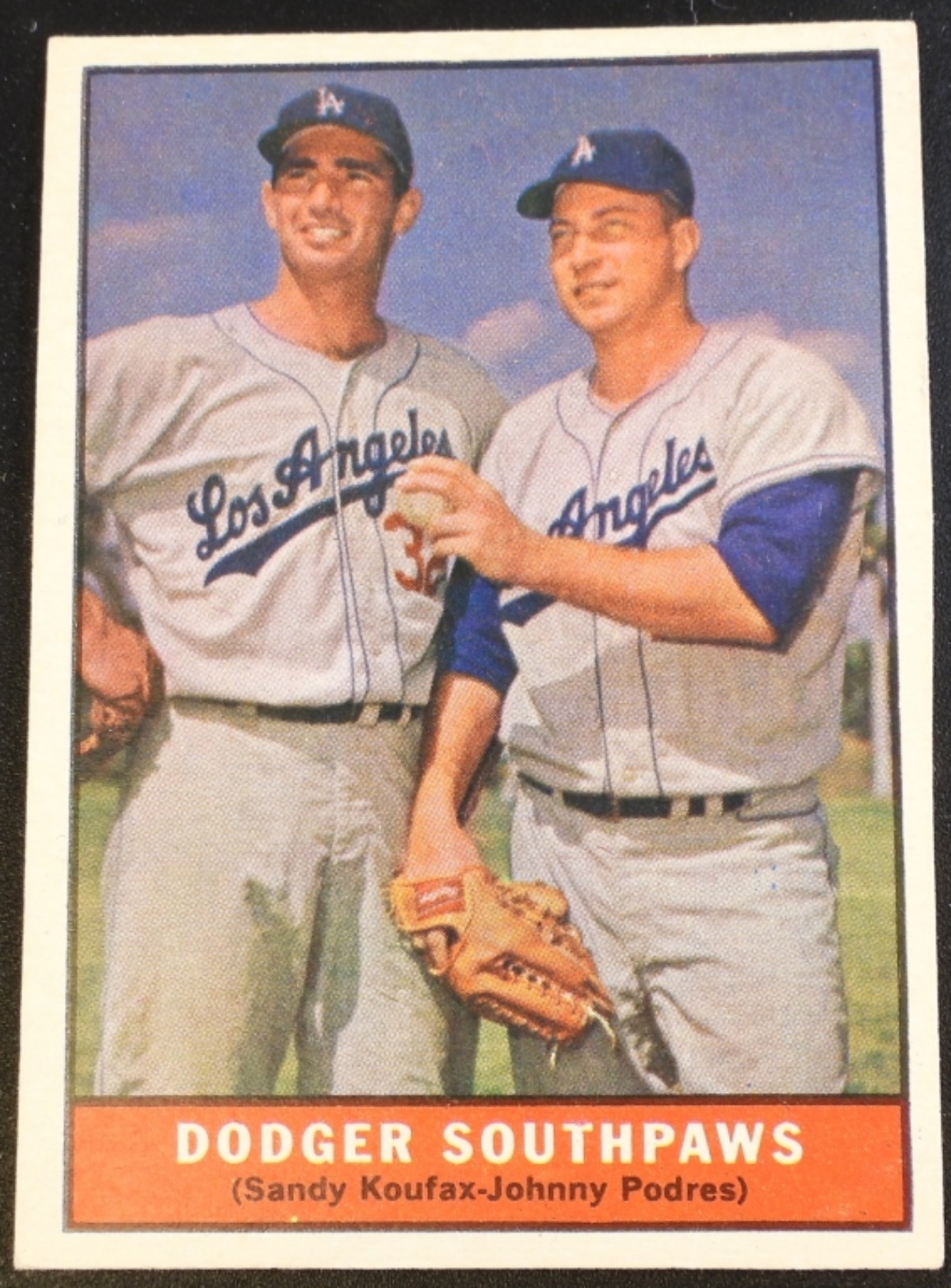 1961 Topps Dodger Southpaws #207 Koufax Podres