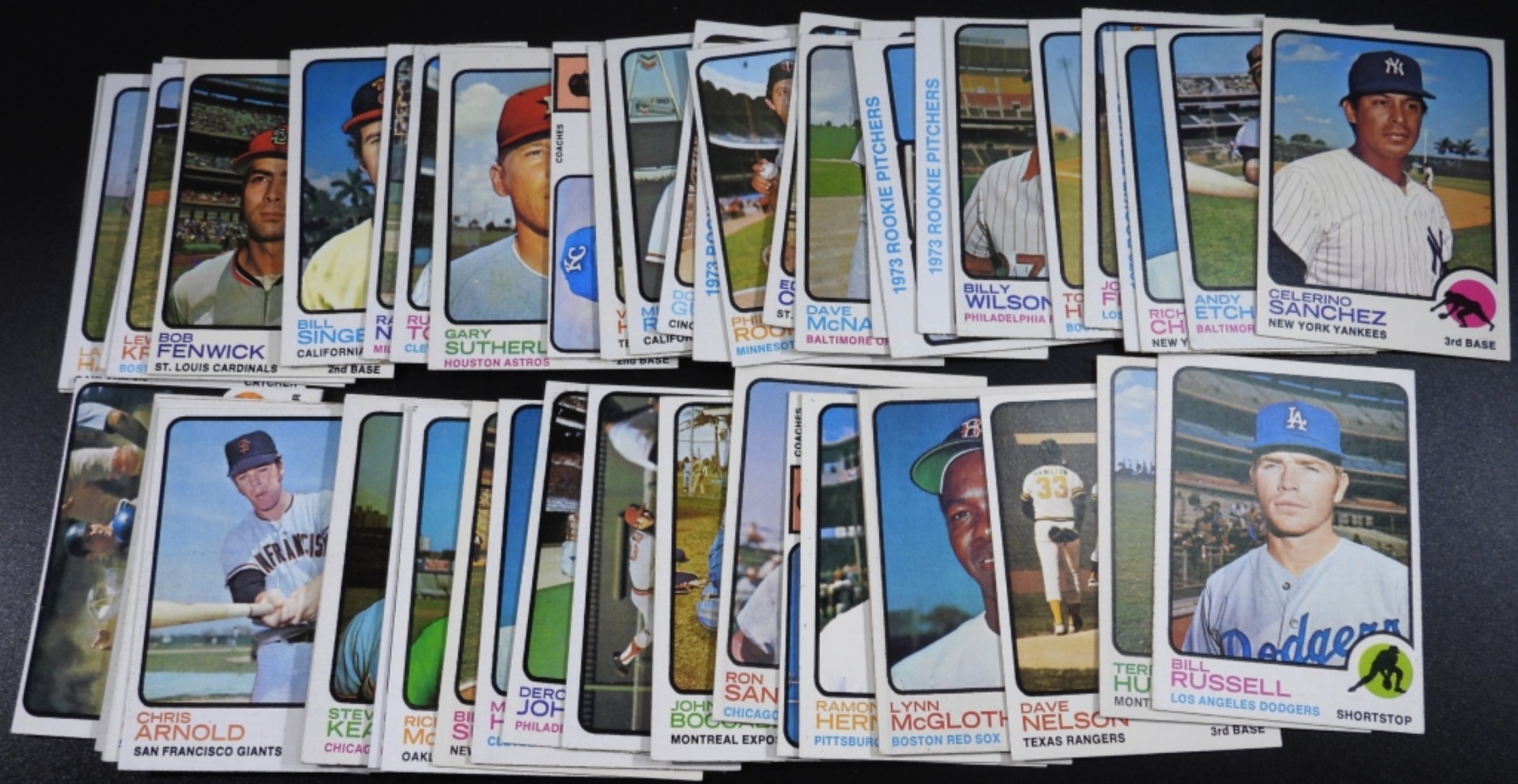 Lot of 50 1970s Baseball Cards Mixed