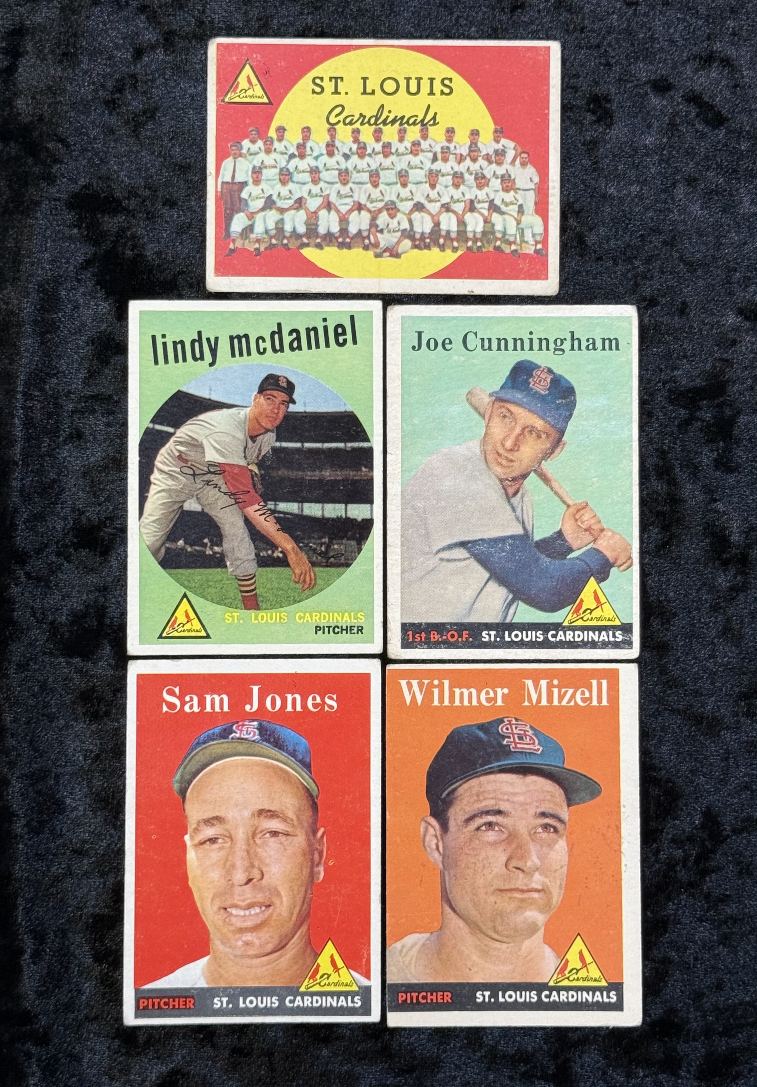 1950s St. Louis Cardinals Baseball Card Lot (5)