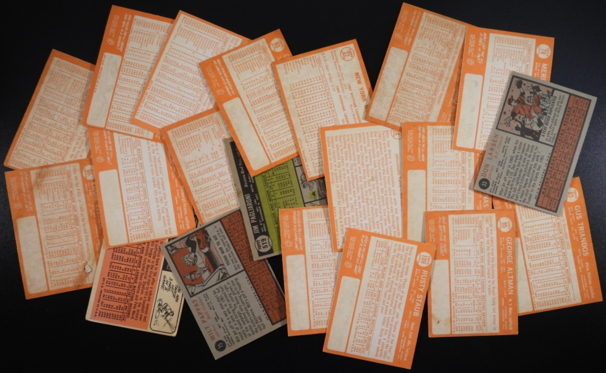 20 1960s Topps Baseball Cards, Various Conditions