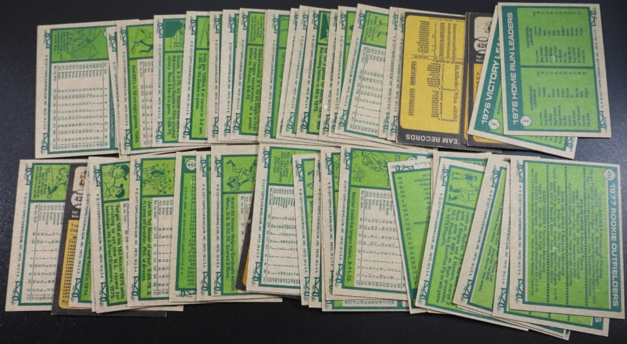 Lot of 50 1970s Topps Baseball Cards