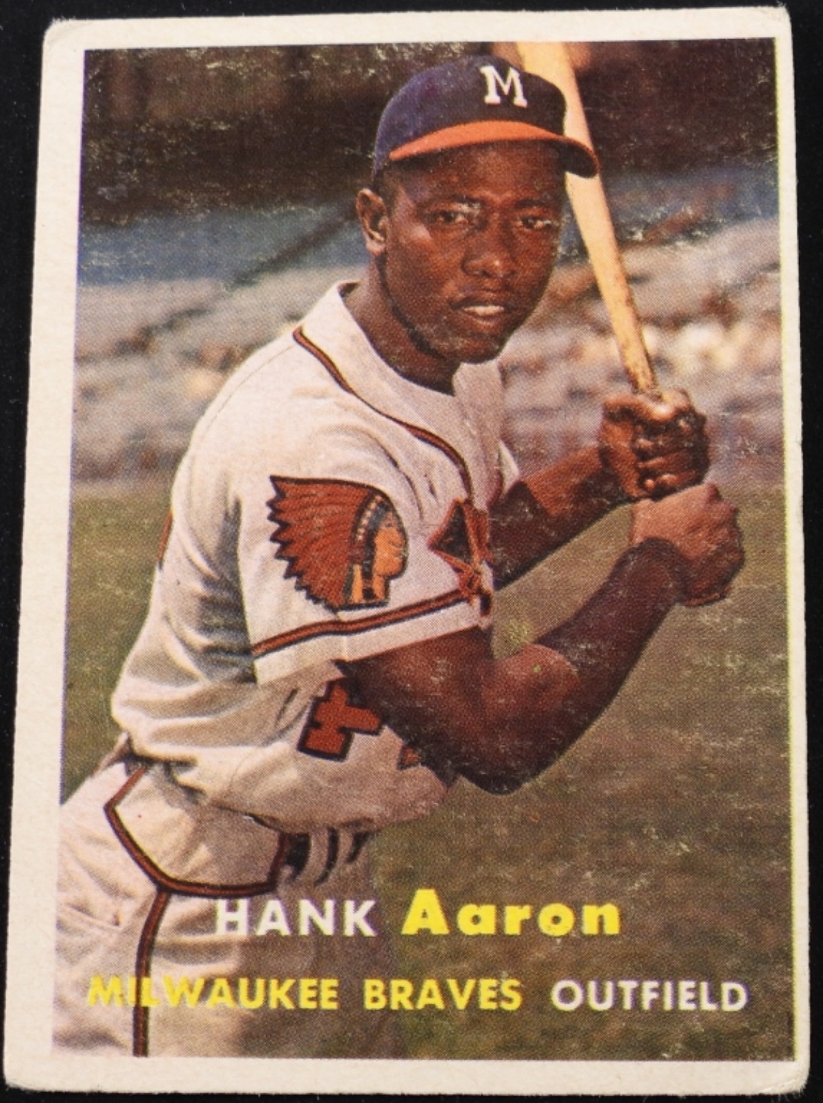 1957 Topps Hank Aaron #20 Card