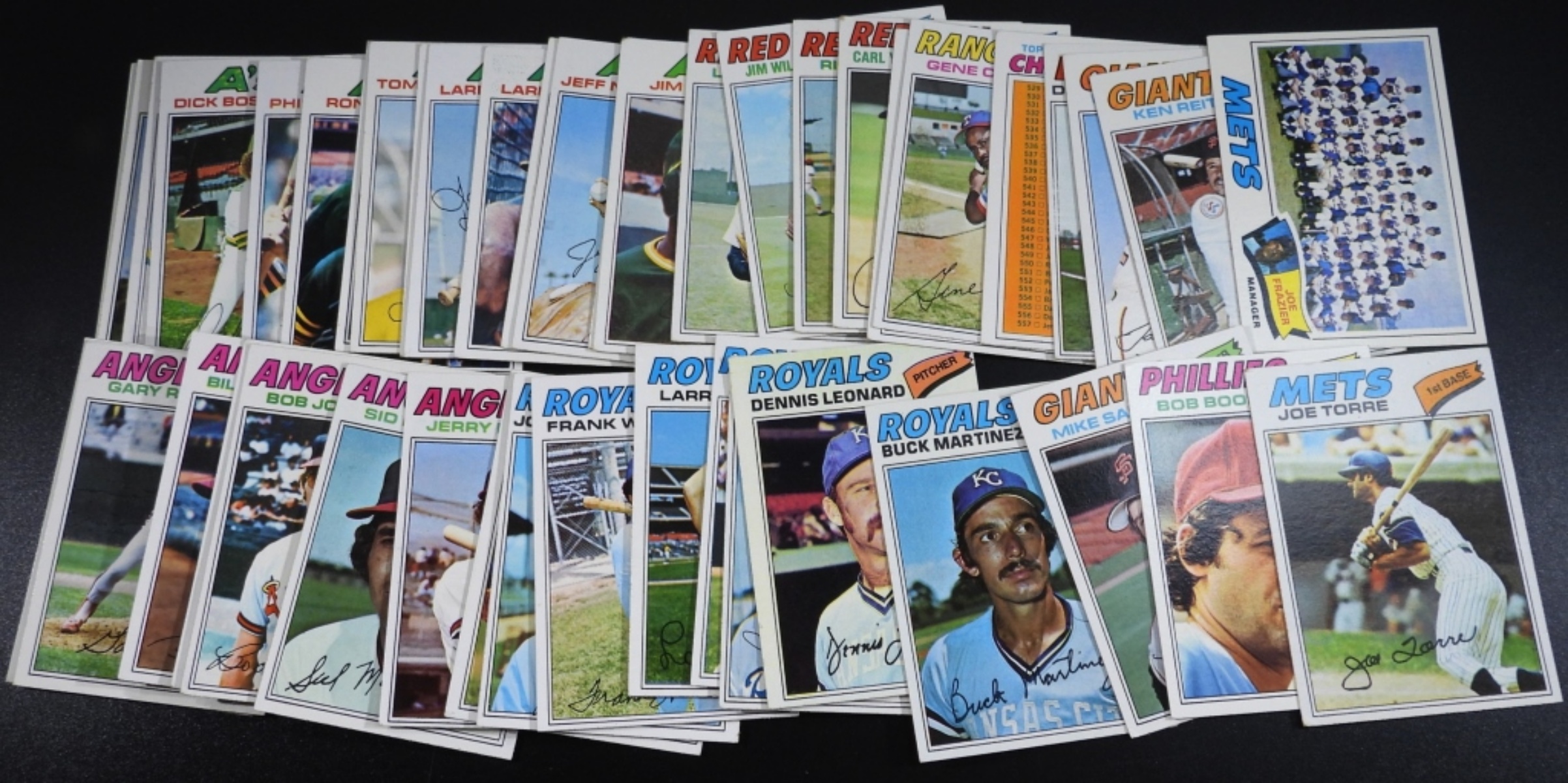 Lot of 50 Topps Baseball Cards, 1970s